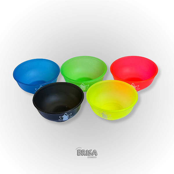 Cuia de silicone Panterva neon