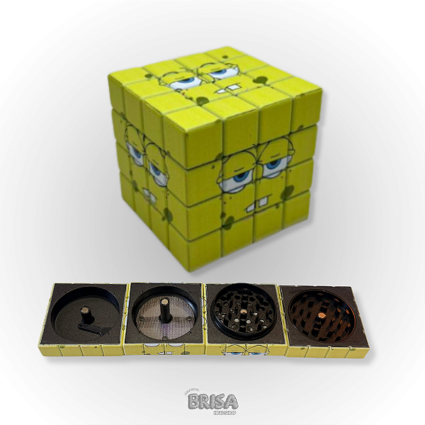 Dichavador Cubo Mágico Bob Esponja - 4 Partes