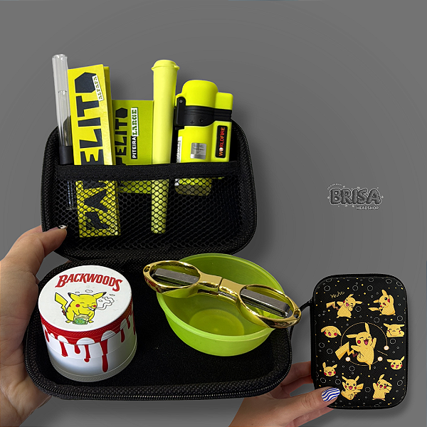 Kit Case Pikachu - Amarelo
