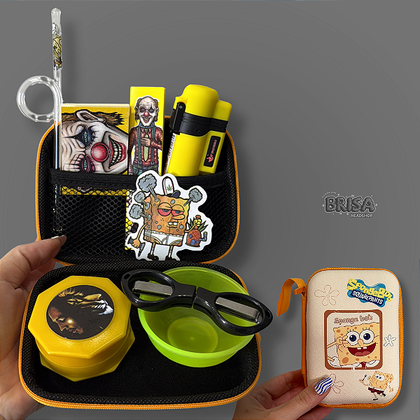 Kit Case Bob Esponja - Amarelo