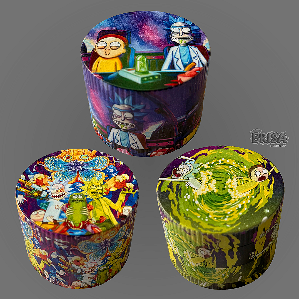 TRITURADOR DE PLÁSTICO RICK AND MORTY 4 PARTES GRANDE