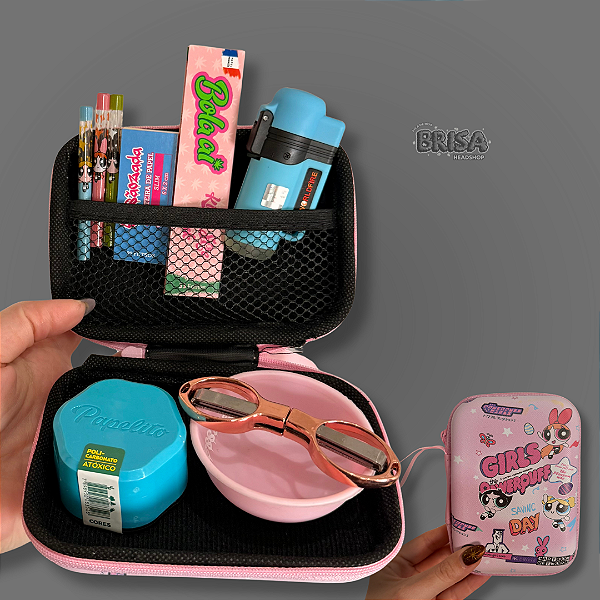Kit Case Meninas Super Poderosas - Rosa e azul