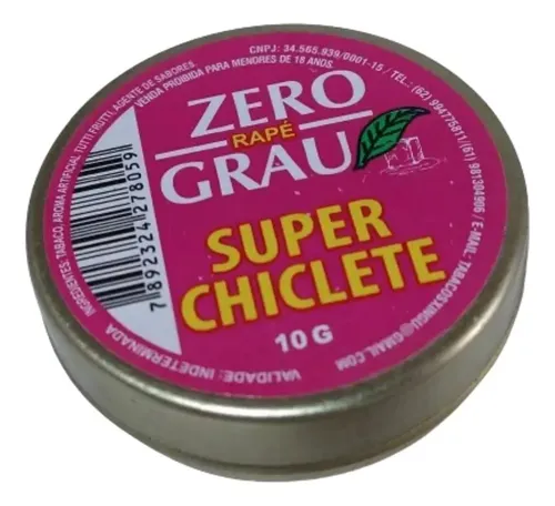 Rapé Zero Grau Super Chiclete 10g