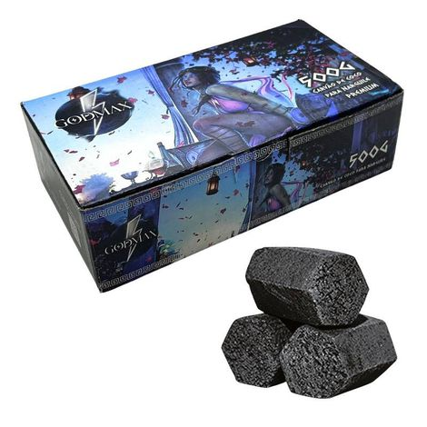 Caixa Carvão de Coco Godmax 500g