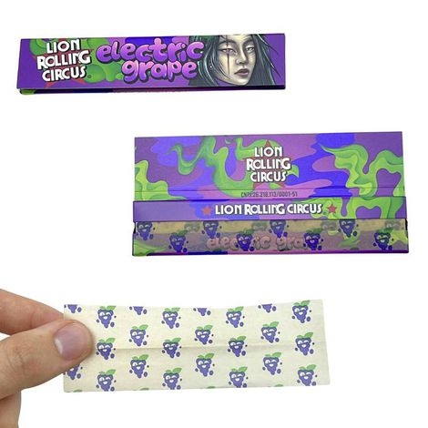 Seda de Sabor Lion Rolling Circus King Size - Electric Grape