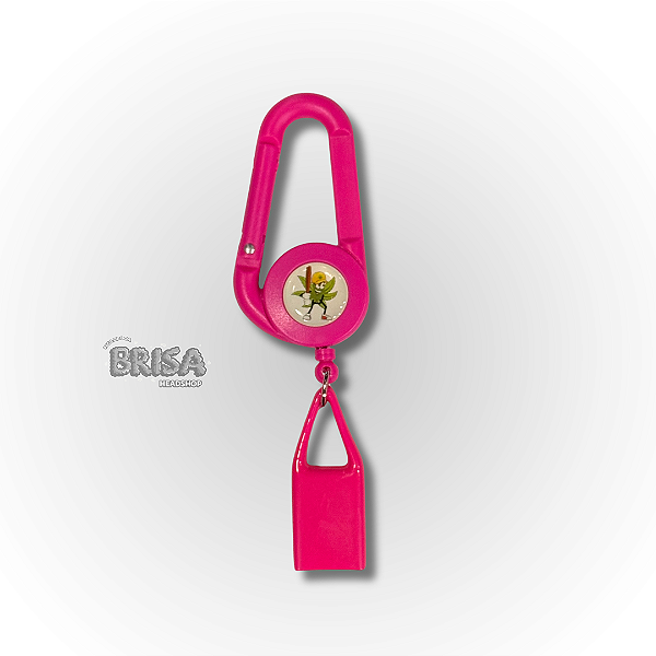 Pega rato Porta Isqueiro Retrátil - Pink