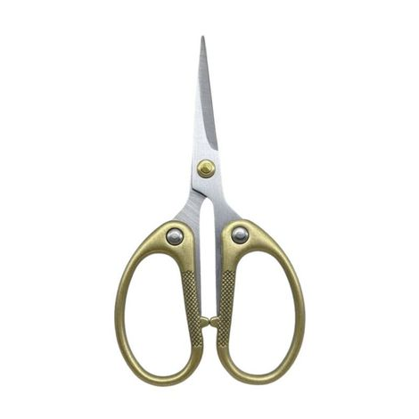 Tesoura Metal Flux School Ouro Envelhecido