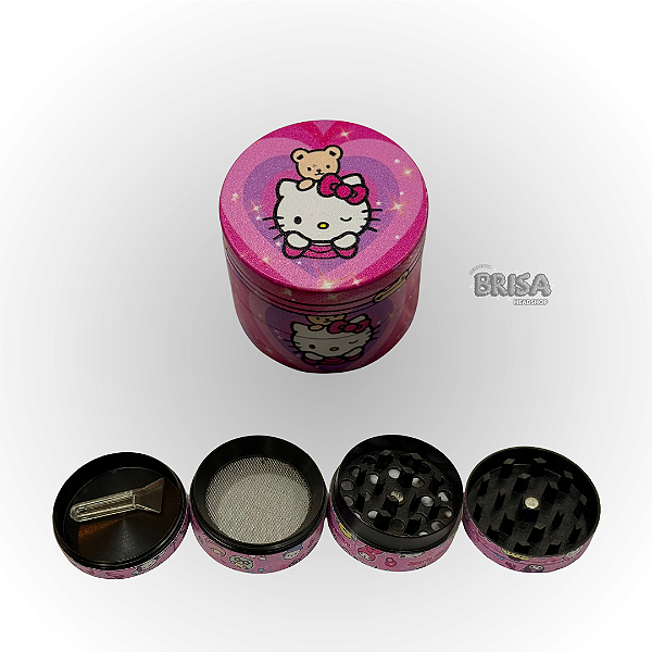 Dichavador De Metal 4 Partes 40mm - Hello Kitty