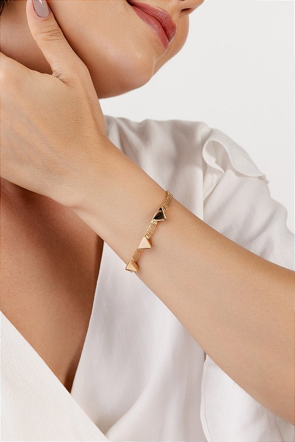 Pulseira Malha Triângulos