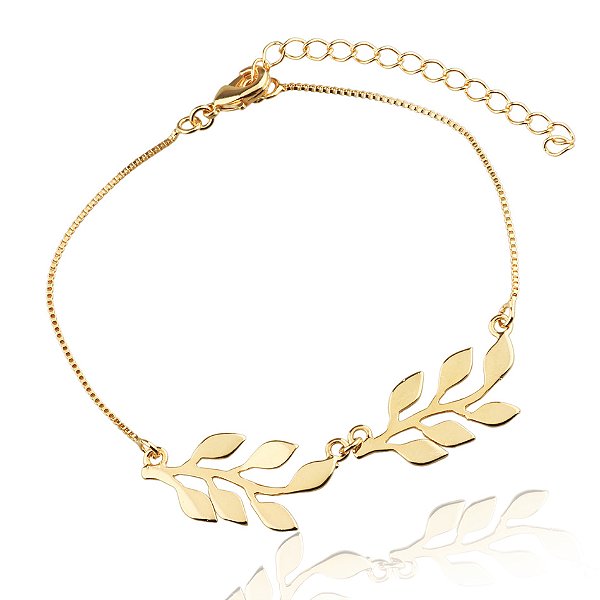 Pulseira Folhas de Oliveira