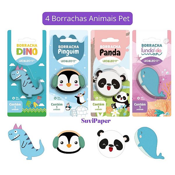 4 Borracha Animais Léo e Léo