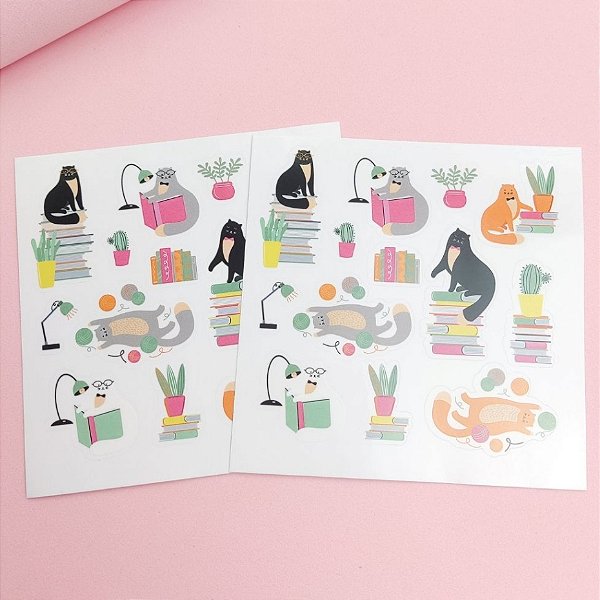 Adesivos Transparentes Gatinho Buendia