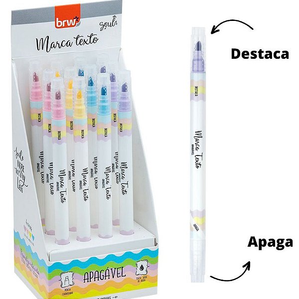 Marca Texto Apagável Linha Soul BRW