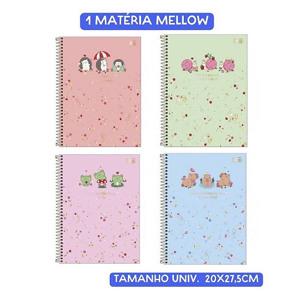 Caderno Univ. 1 Matéria Mellow 80 Folhas Tilibra