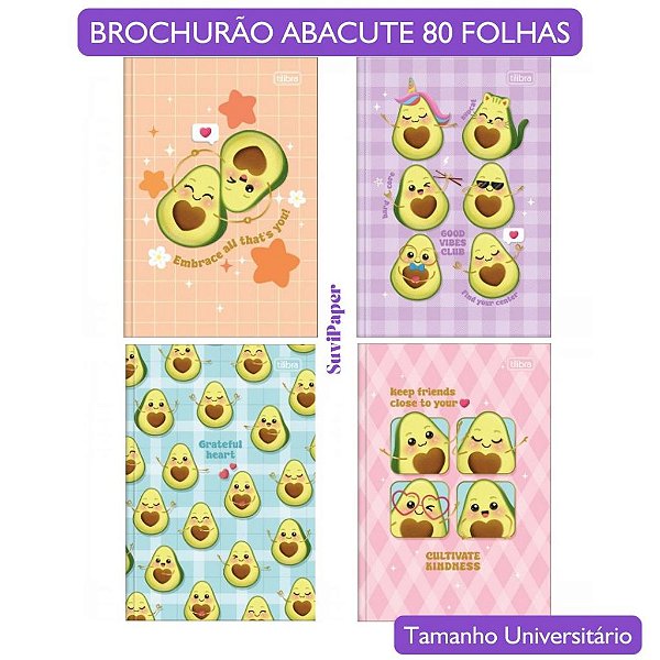 Caderno Brochurão Univ. Abacute 80 Folhas Tilibra