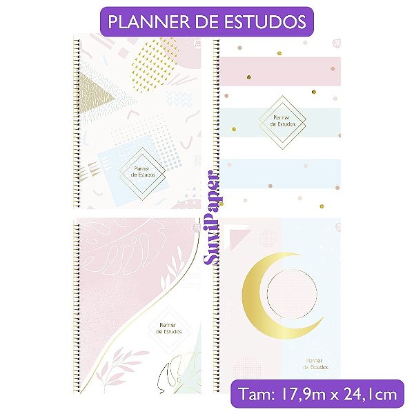 Planner Permanente de Estudos 84Folhas Animativa - Tamanho Colegial Planejamento
