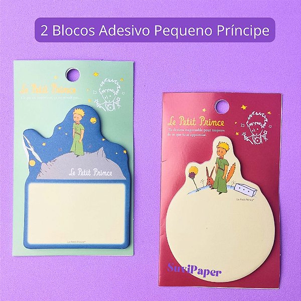 2 Bloco de Notas Adesivas Pequeno Príncipe Kit 2 un - 30 Fls