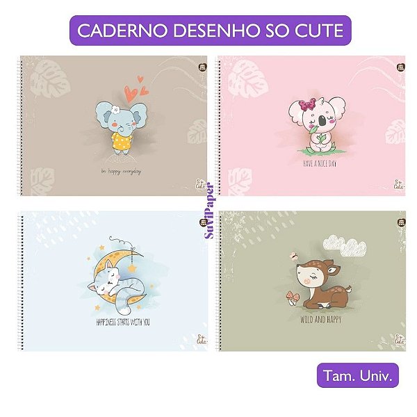 Caderno de Cartografia e Desenho FoFo So Cute 2025 Animativa