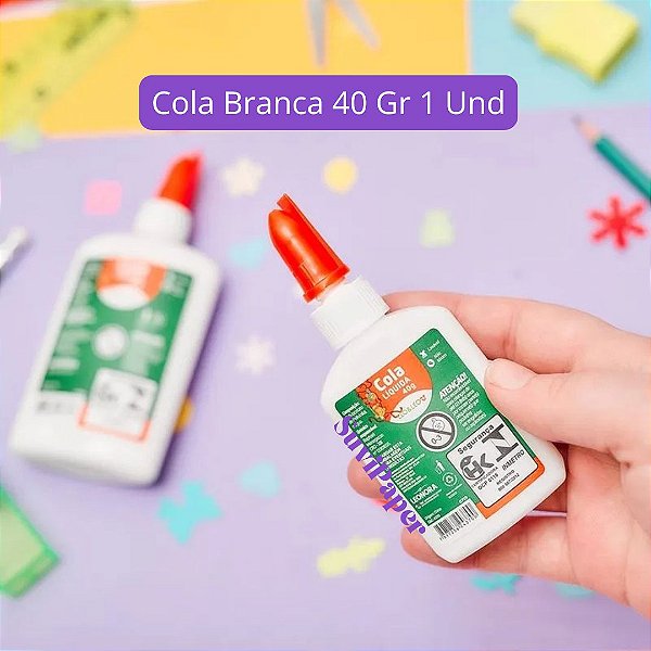 Cola Branca Liquida Escolar 40 Gramas léo e Léo - 1 unidade