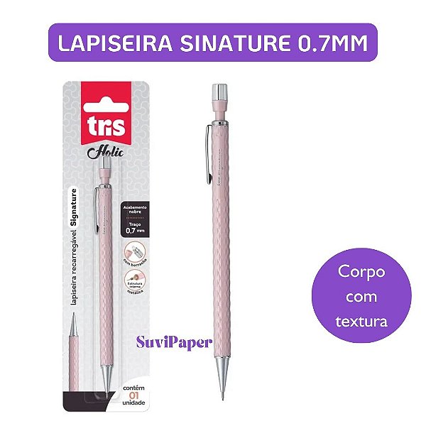 Lapiseira Signature Holic Fancy Rosa 0.7mm Tris 1 unidade