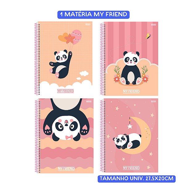 Caderno Univ. 1 Matéria My Friend SD 80 folhas