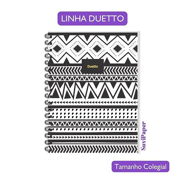 Caderno Colegial 10 Matérias Duetto 160 Folhas