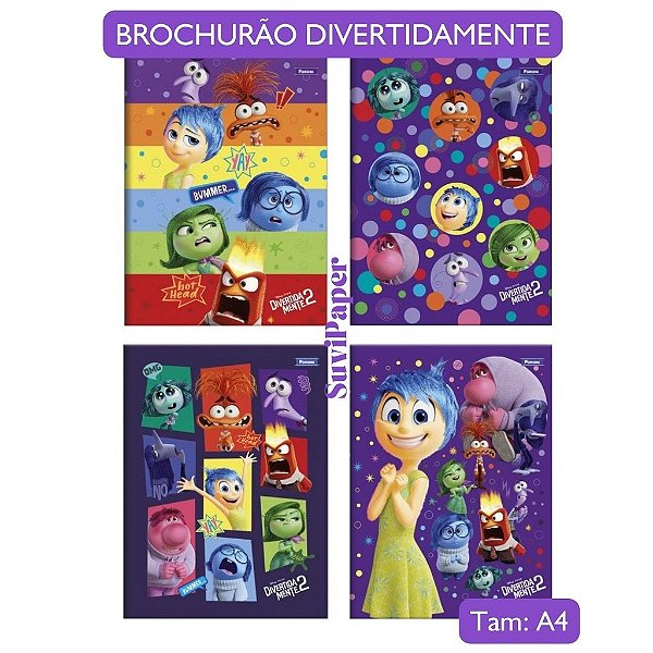 Caderno Brochurão Universitário Divertidamente 2 - 80 Folhas Foroni