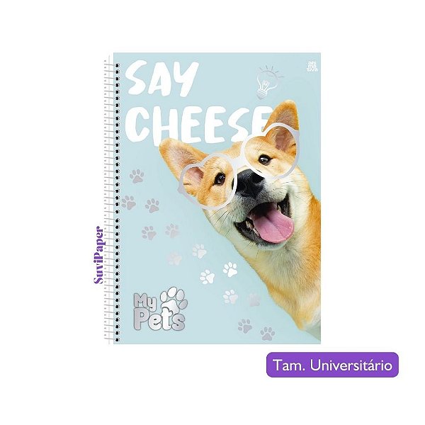 Caderno Universitário 10 Matérias My Pets Animais Animativa