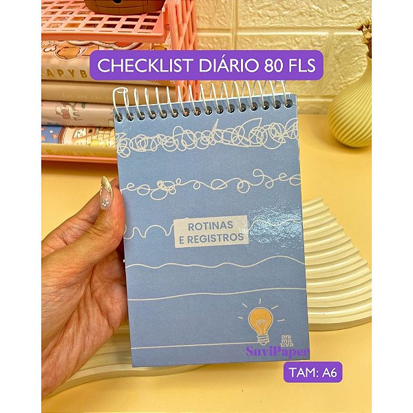 Caderneta de Anotações Premium Capa Dura Elástico 80 Folhas - Ideal para Bullet Journal, Planner e Reuniões