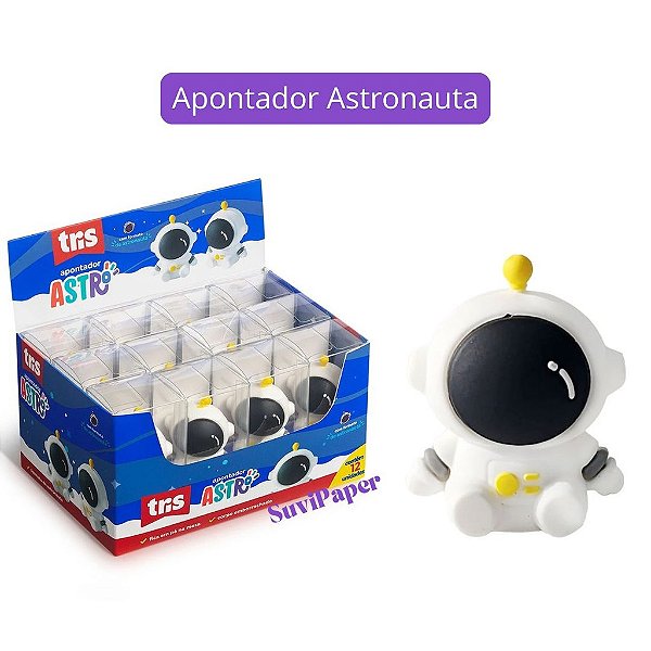 Apontador 1 Furo Astro Astronauta Und - Tris Coleção Kawaii