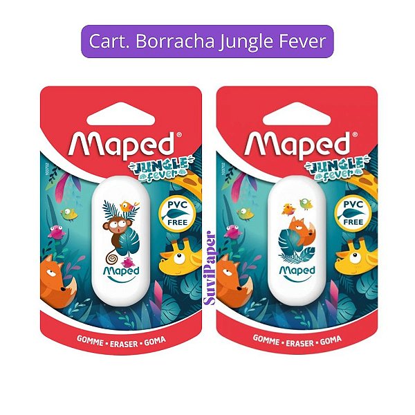 Borracha Escolar Branca Jungle Fever Cartela 1und Maped