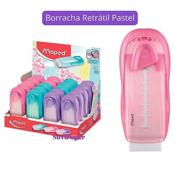 Borracha Retrátil Tons Pastel Maped