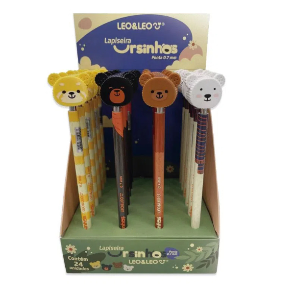 Lapiseira 0.5mm Ursinhos Léo e Léo