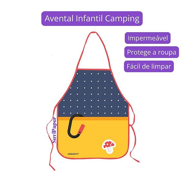 Avental Infantil Impermeável Camping Léo e Léo