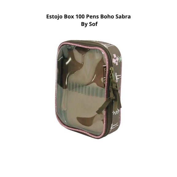 Estojo Box 100 Pens Boho Sabra By Sof