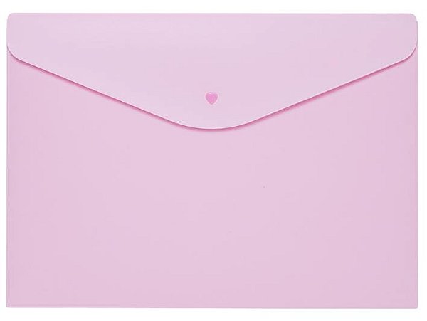 Pasta Envelope A4 Rosa Pastel– Organize com carinho