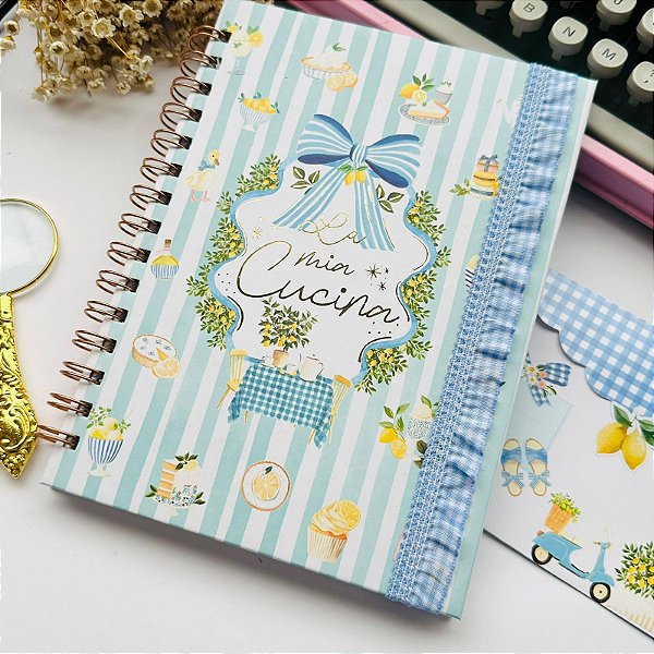 Caderno de Receitas La Dolce Vita A5 60 Folhas Papel 90g Wire O Buendia