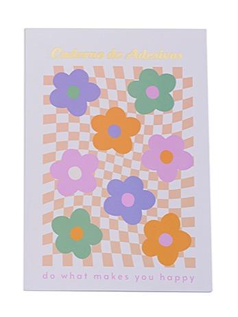 Caderno de Adesivos LOVE DAISY Molin 16 Folhas 560 adesivos