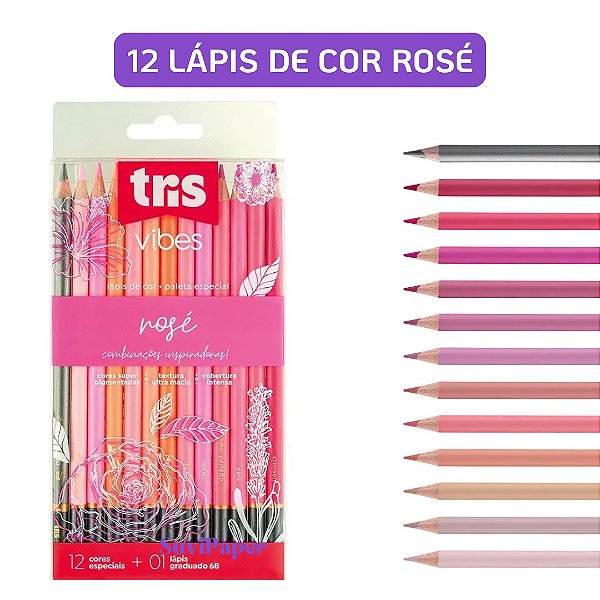 Lapis de Cor Tris Vibes Tons Rose