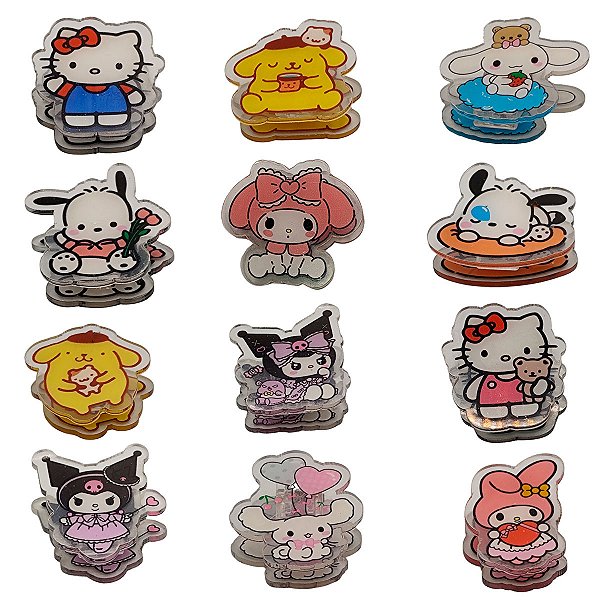 Prendedor Marcador De Página Desenho Animado Kit 12 Clips