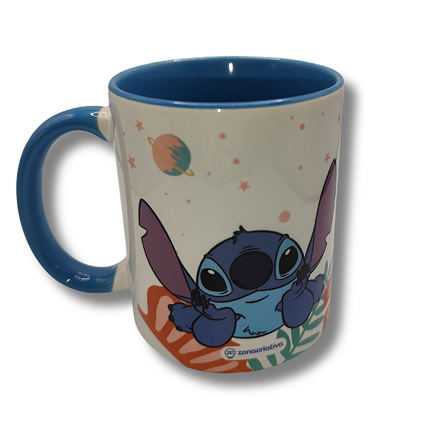 Caneca Stitch Cerâmica Presente