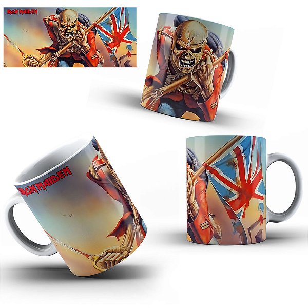 Caneca Iron Maiden Personalizada Estilosa Banda
