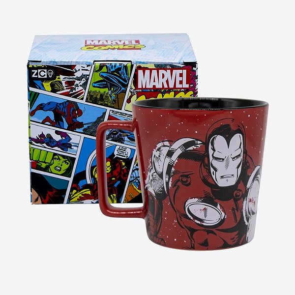 Caneca Iron Man Homem De Ferro Vermelho 300ml