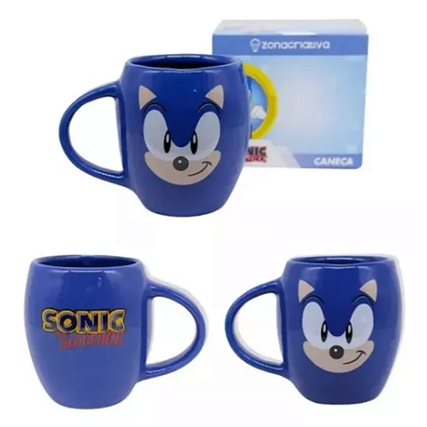 Caneca Sonic Oval Azul 350ml