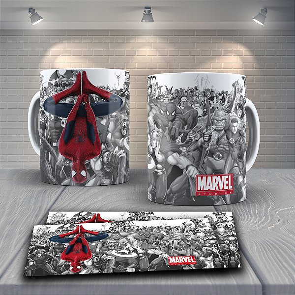 Caneca Homem Aranha com SEU NOME