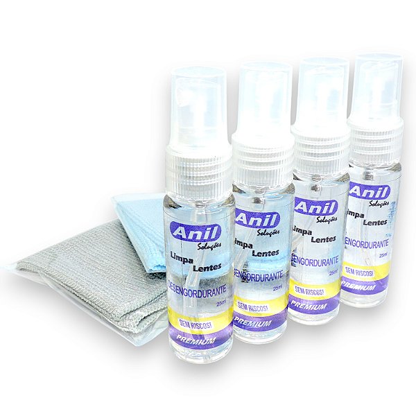 Limpa Lentes (Kit c/ 4 unidades + 2 flanelas Magic Cloth) | Anil Soluções