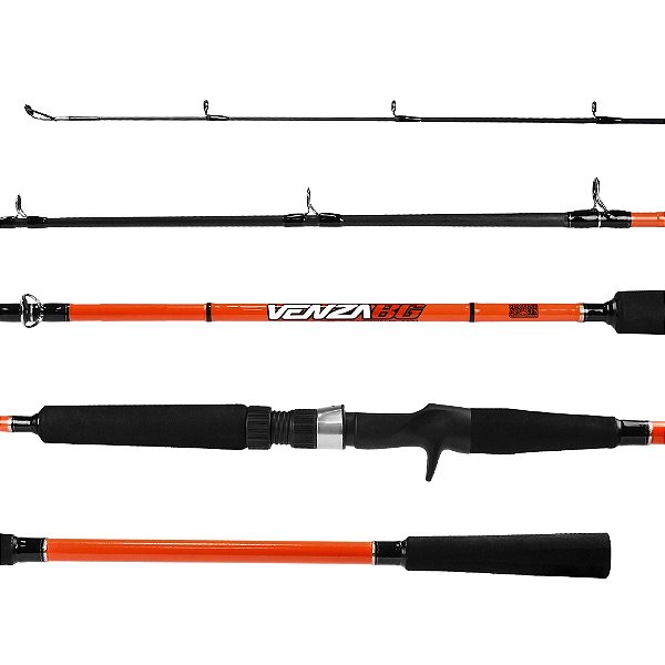 Vara p/ Carretilha  Venza BG - VNZ-C701H - 20-50lb - 2,13m - Inteiriça - Marine