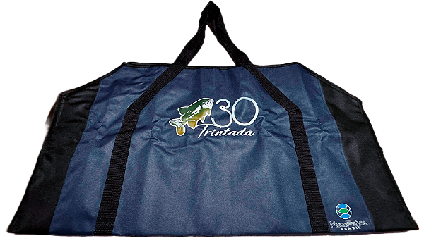 Tapete p/ Pesca Nylon Antiderrapante Azul Escuro c/ Laterais Preta - 100x90cm - MultiPesca Brasil