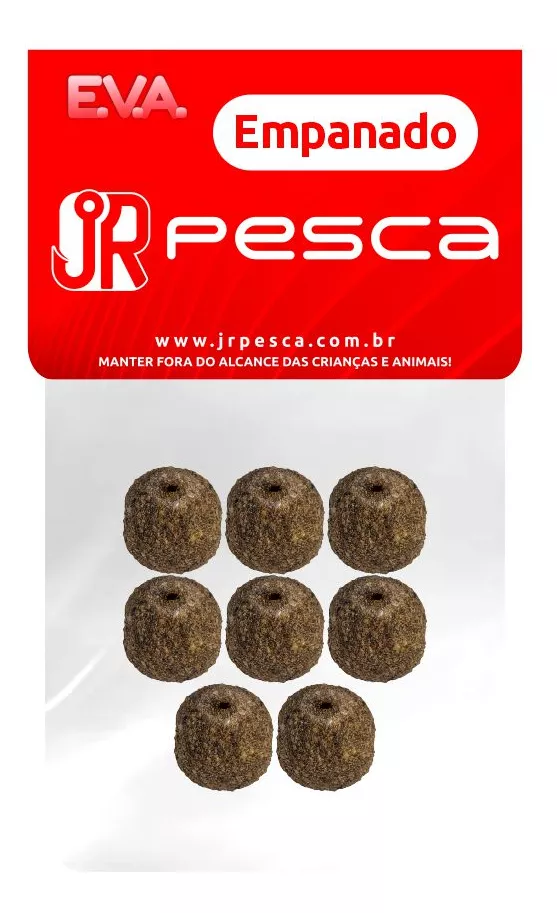 EVA Boleado Tipo Ração 12mm - Pacote 8pçs - Jrpesca