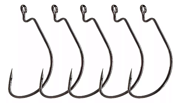 Anzol Offset Hook OH-6/0-BN - Aço Carbono Reforçado -  6/0 - Cart. 5un - Kisfishing